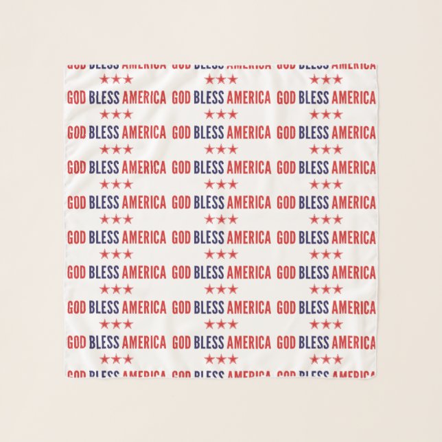 God Bless America Scarf (Front)