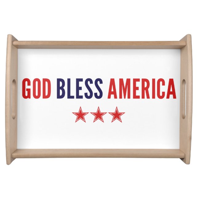 God Bless America Serving Tray (Front)