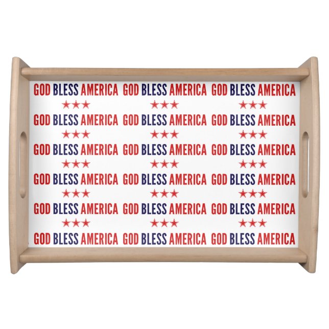 God Bless America Serving Tray (Front)