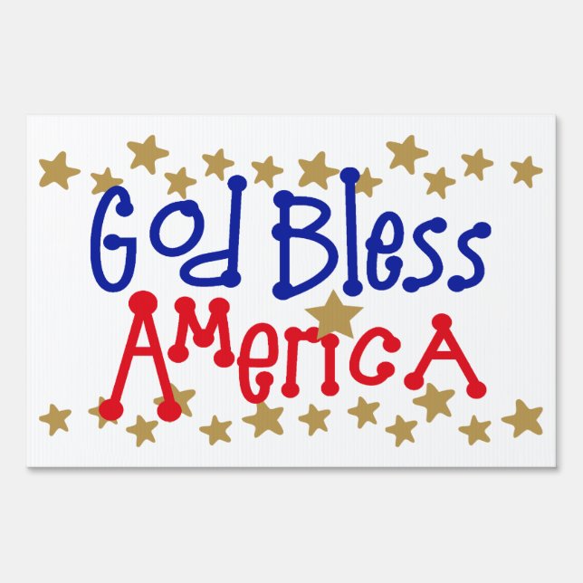God Bless America Sign (Front)