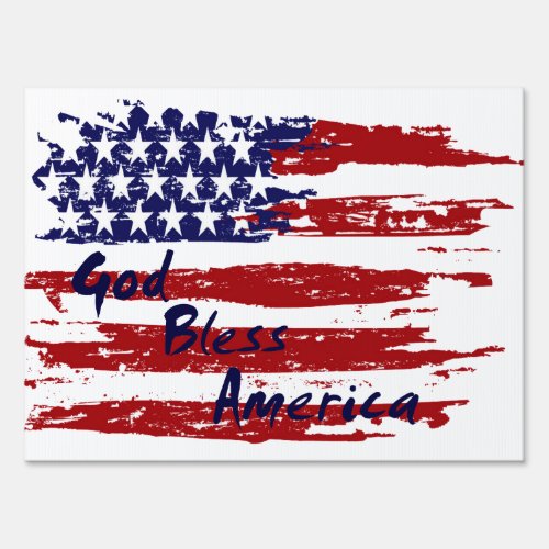 God bless America Sign