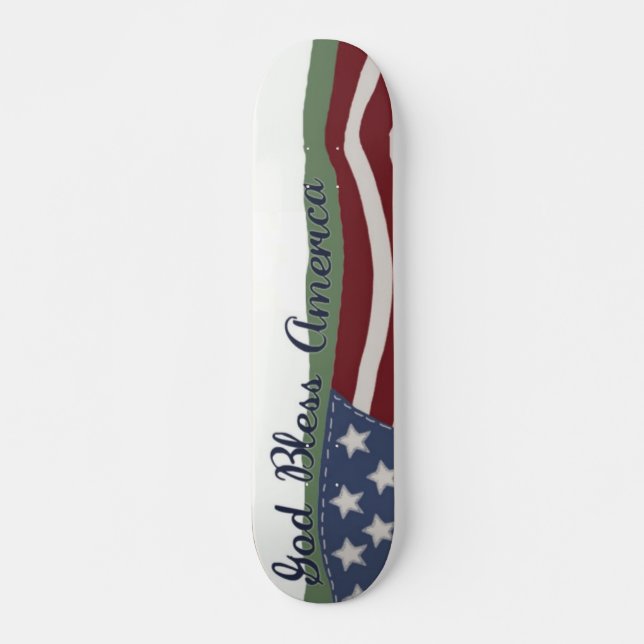 God Bless America Skateboard (Front)