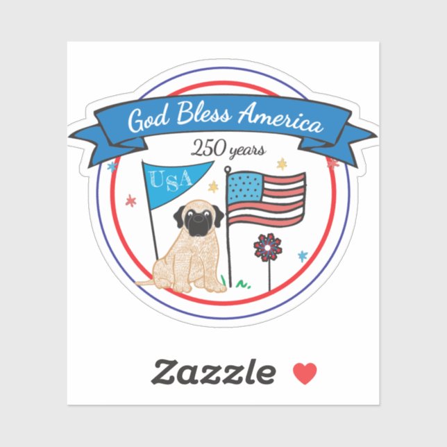 GOD Bless America  Sticker (Sheet)