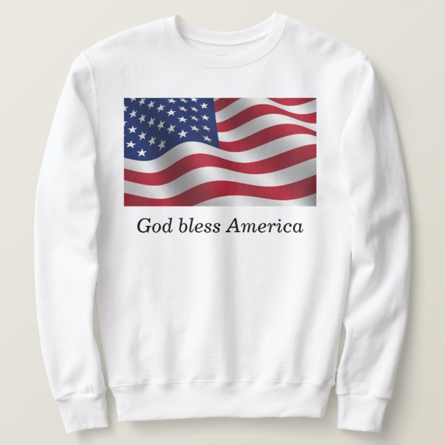 God bless America sweatshirt (Design Front)