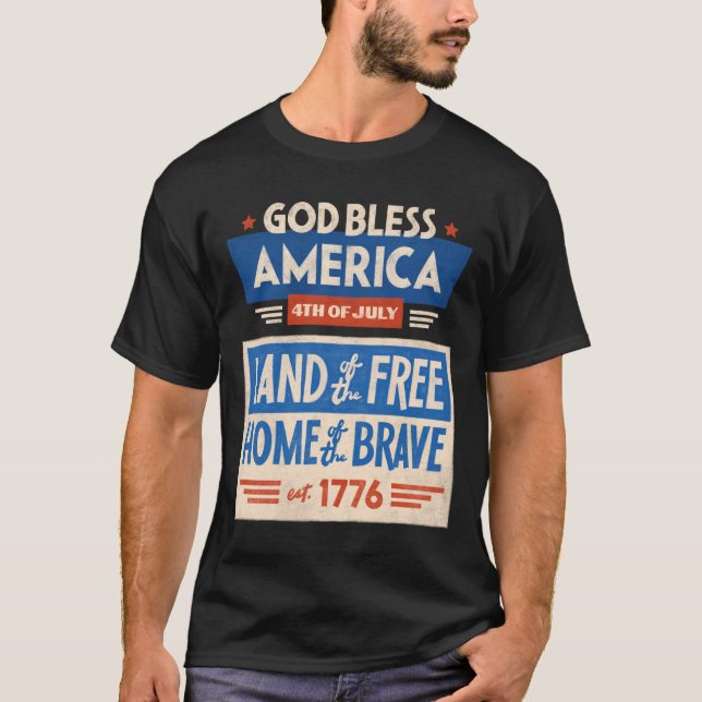 God bless America T-Shirt (Front)