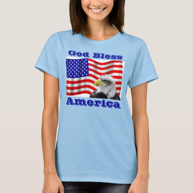 God Bless America T Shirt (Front)
