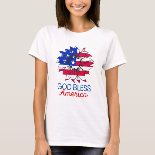 God Bless America t_shirt  Fourth of July