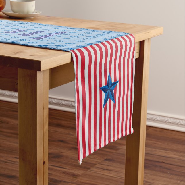 God Bless America Table Runner (In Situ)
