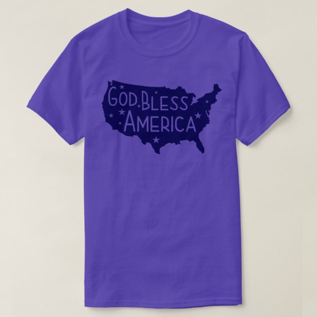 God Bless America The Land That I Love  T-Shirt (Design Front)