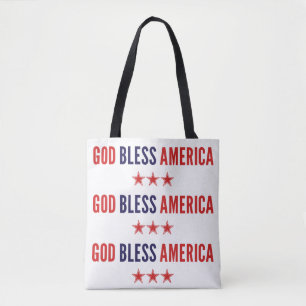 God Bless America Tote Bag