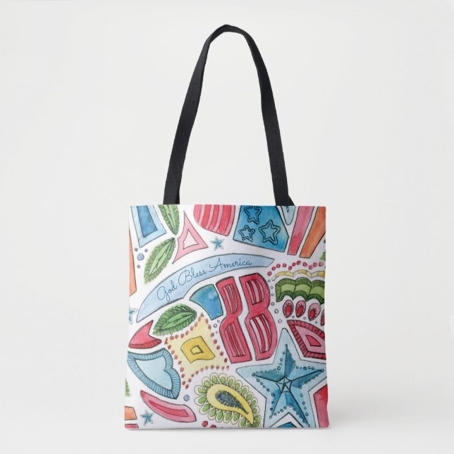 God Bless America Tote by Heather French Henry Bag (Front)