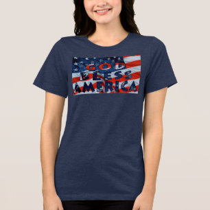 God Bless America Tri-Blend Shirt