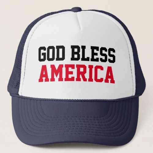 God Bless America Trucker Hat