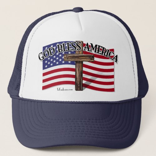 God Bless America Trucker Hat