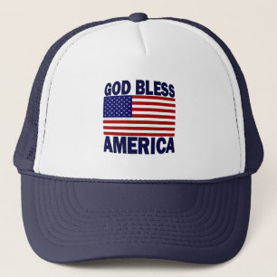 God Bless America Trucker Hat