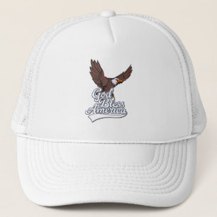 God Bless America Trucker Hat