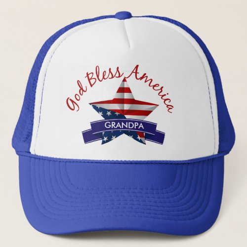 God Bless America Truckers Hat