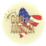 God Bless America Tshirts and Gifts Classic Round Sticker