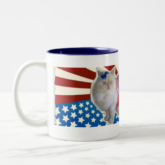 God Bless America Two-Tone Coffee Mug