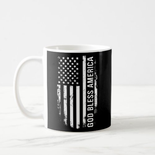 God Bless America Us Flag Coffee Mug