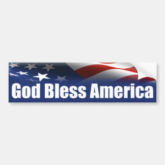 God Bless America - USA Bumper Sticker