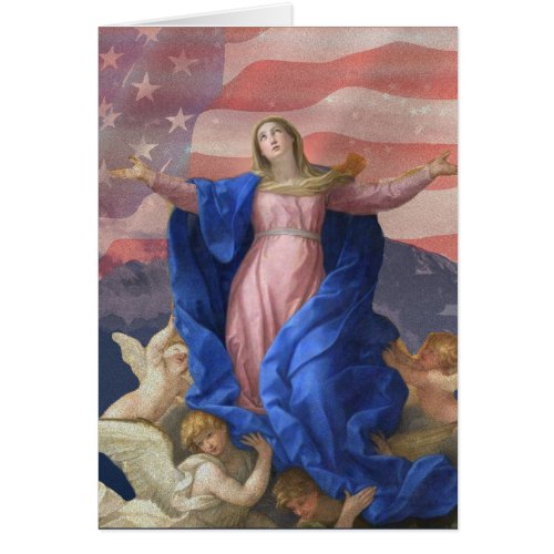 GOD BLESS AMERICA VIRGIN MARY RELIGIOUS