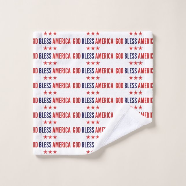 God Bless America Wash Cloth (Wash Cloth)