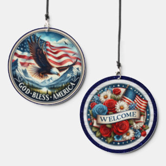 God Bless America Wind Chime