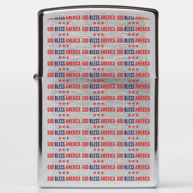 God Bless America Zippo Lighter (Front)