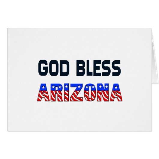 God Bless Arizona Cards (Front Horizontal)