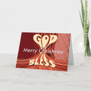 God Bless Art Print Holiday Card