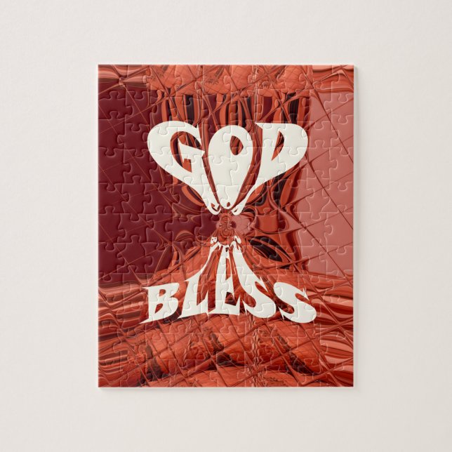 God Bless Art Print Jigsaw Puzzle (Vertical)