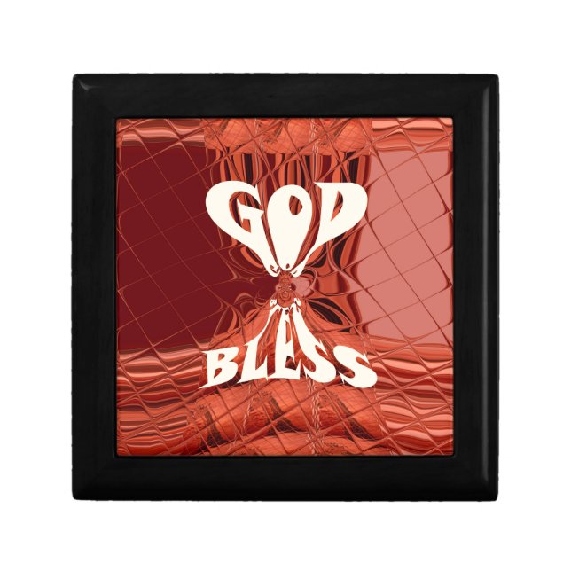 God Bless Art Print Keepsake Box (Front)