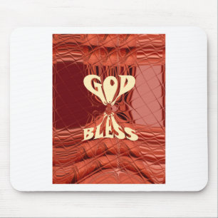 God Bless Art Print Mouse Pad