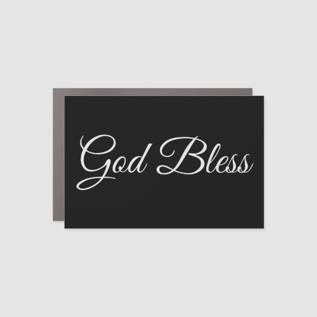 God Bless Auto Magnet (Front)
