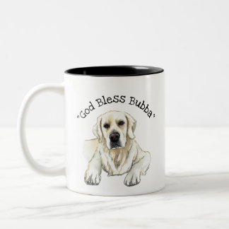 "God Bless Bubba" - True Crime Hero Two-Tone Coffee Mug