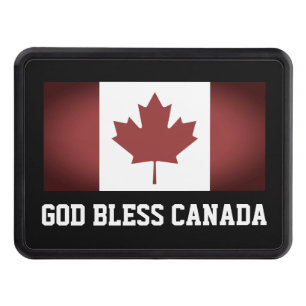 God bless Canada vintage Canadian flag patriotic Hitch Cover