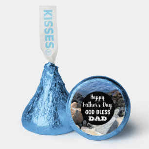  God Bless Dad Happy Father's Day Rocky Seashore Hershey®'s Kisses®