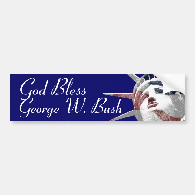 God Bless George W. Bush Bumper Sticker (Front)