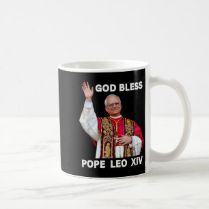 God Bless New Pe Leo Xiv Catholic Church Faith Sun Coffee Mug