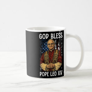 God Bless New Pope Leo Xiv Catholic Church Faith S Coffee Mug