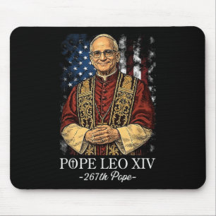 God Bless New Pope Leo Xiv Catholic Church Faith S Mouse Pad