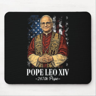 God Bless New Pope Leo Xiv Catholic Church Faith S Mouse Pad
