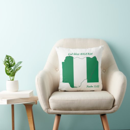 GOD BLESS NIGERIA THROW PILLOW Zazzle