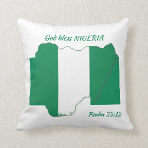 GOD BLESS NIGERIA THROW PILLOW