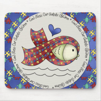 God Bless Our Autisic Children Mousepad