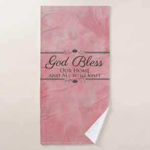 God bless our home bath towel set
