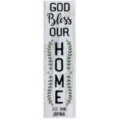 God Bless Our Home Decorative Family Wall Plaque (Front)