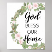 God bless our home poster | Zazzle