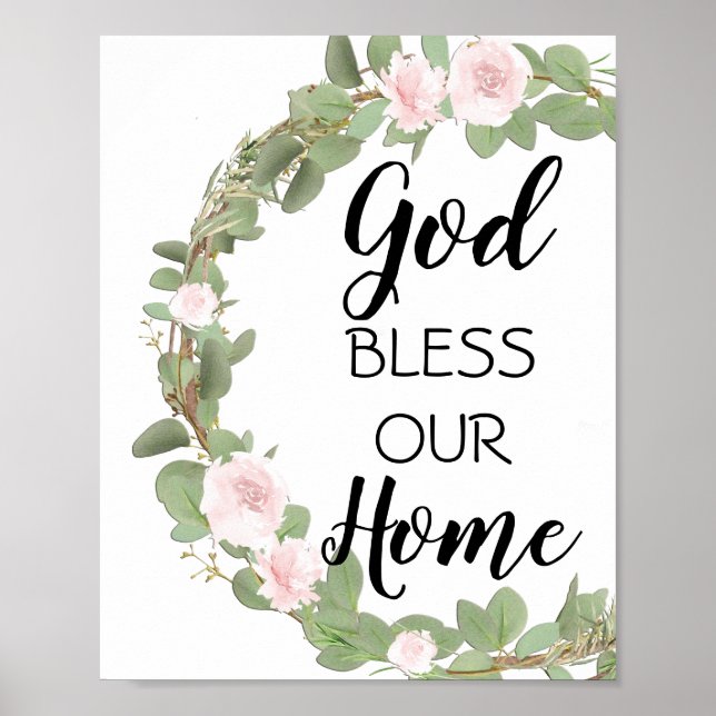 God bless our home poster (Front)